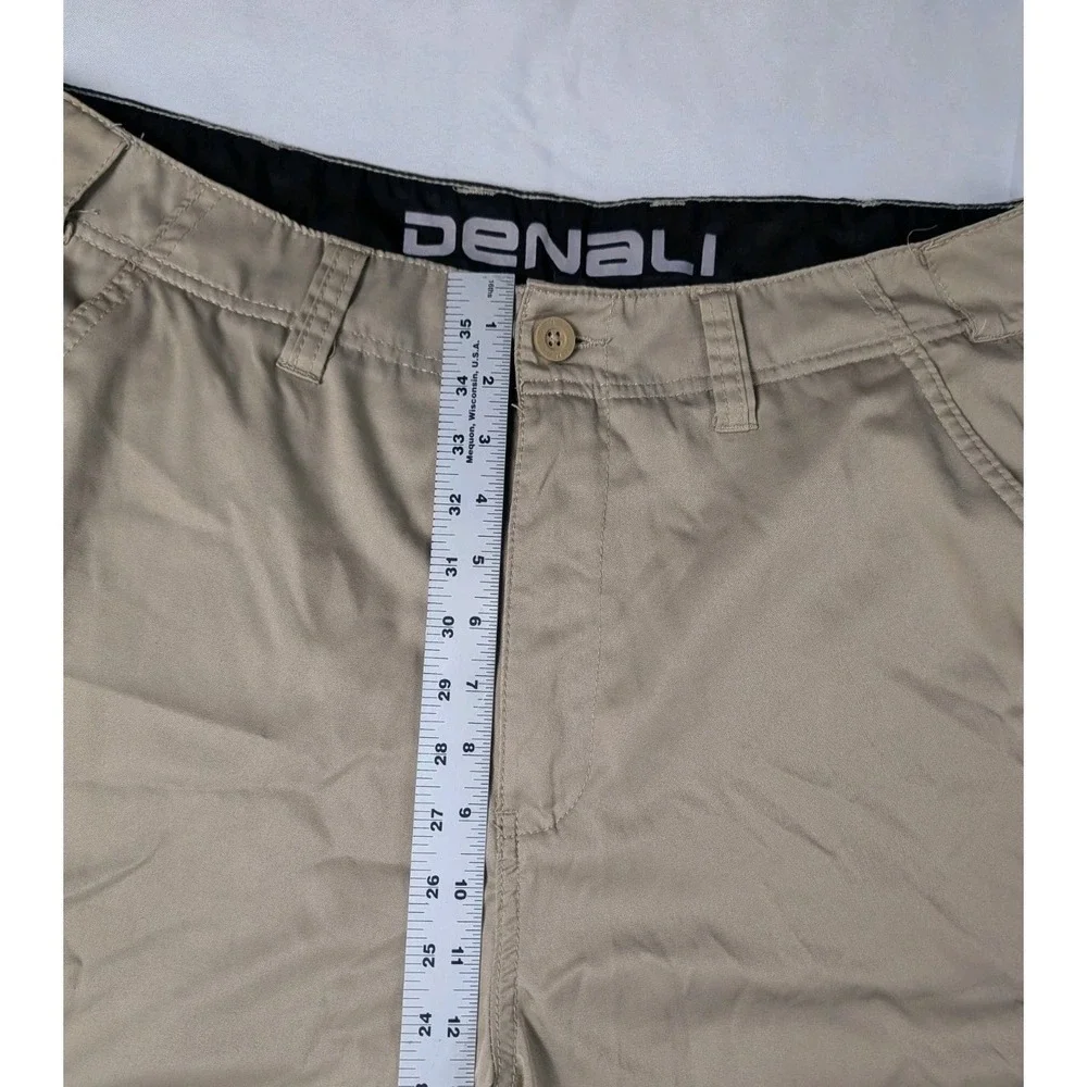 Denali Men's Cargo Shorts Size 36 Sandstone Performance Stretch Hiking